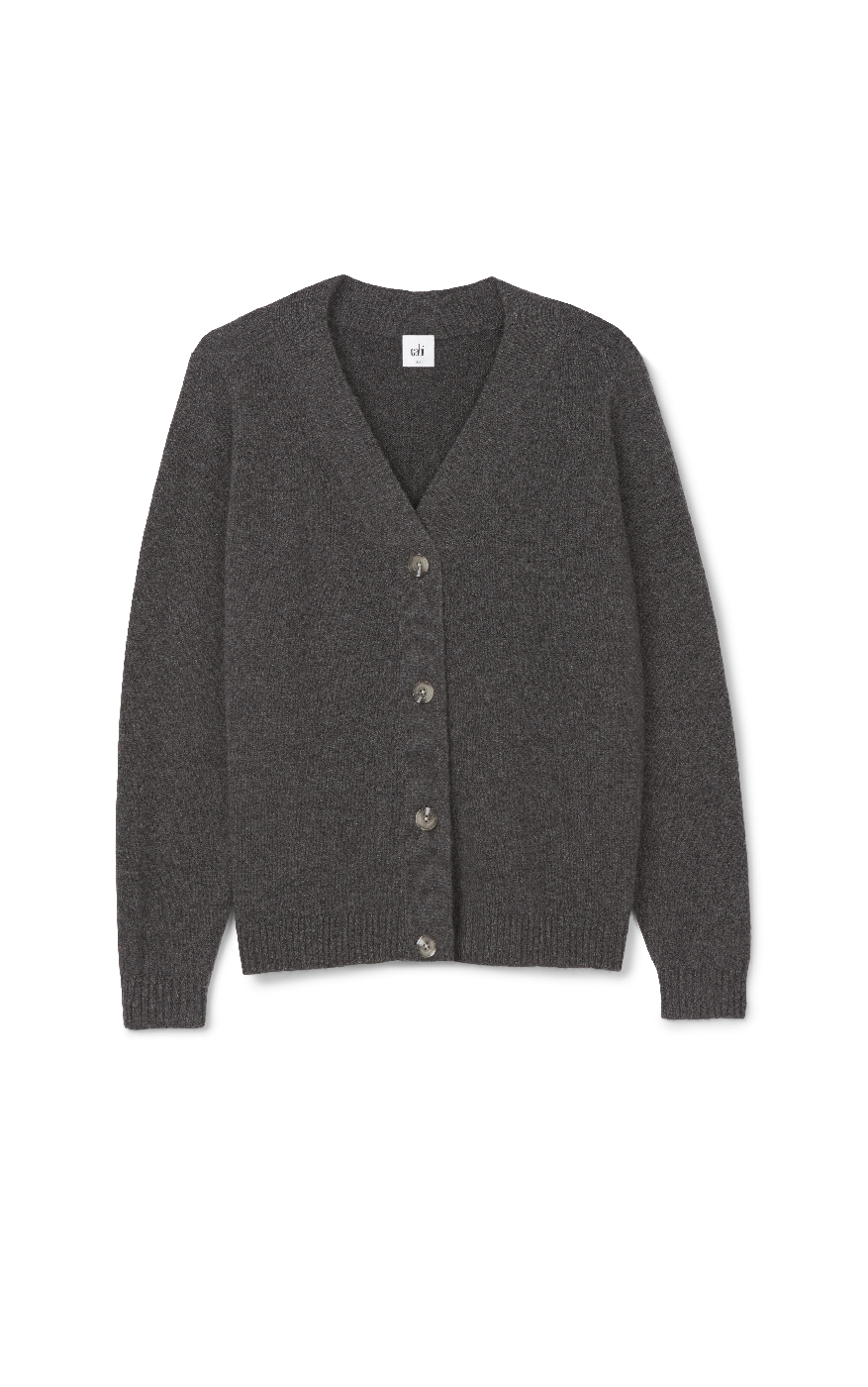 4285 Snug Cardigan in Charcoal