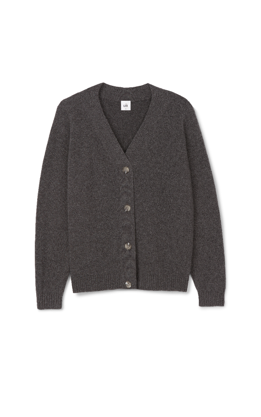 4285 Snug Cardigan in Charcoal