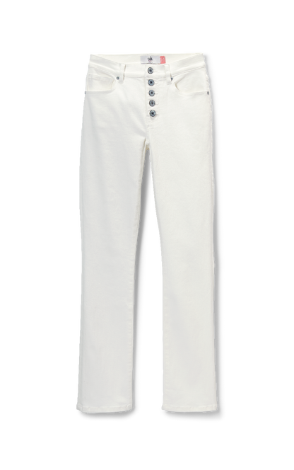 6284 button fly straight in white