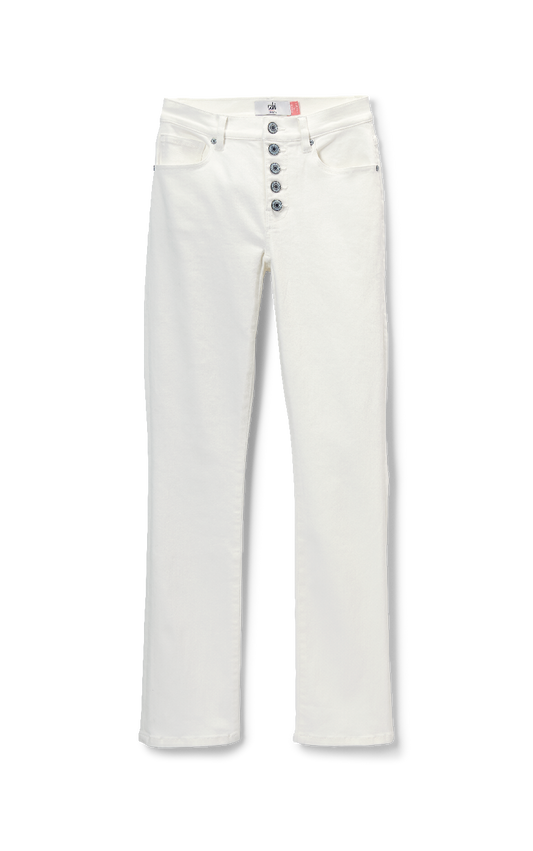 6284 button fly straight in white