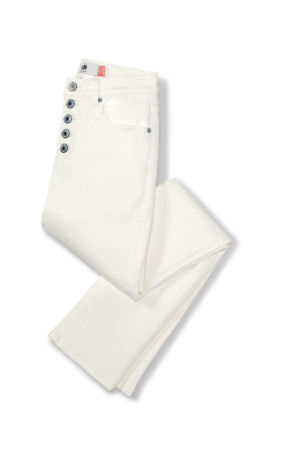 6284 button fly straight in white